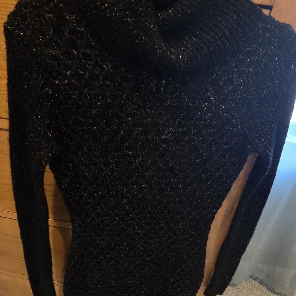 Apt. 9 Black Cowl Neck Sweater